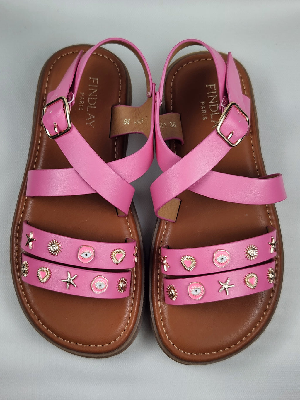 Sandales Fuchsia modèle Rina