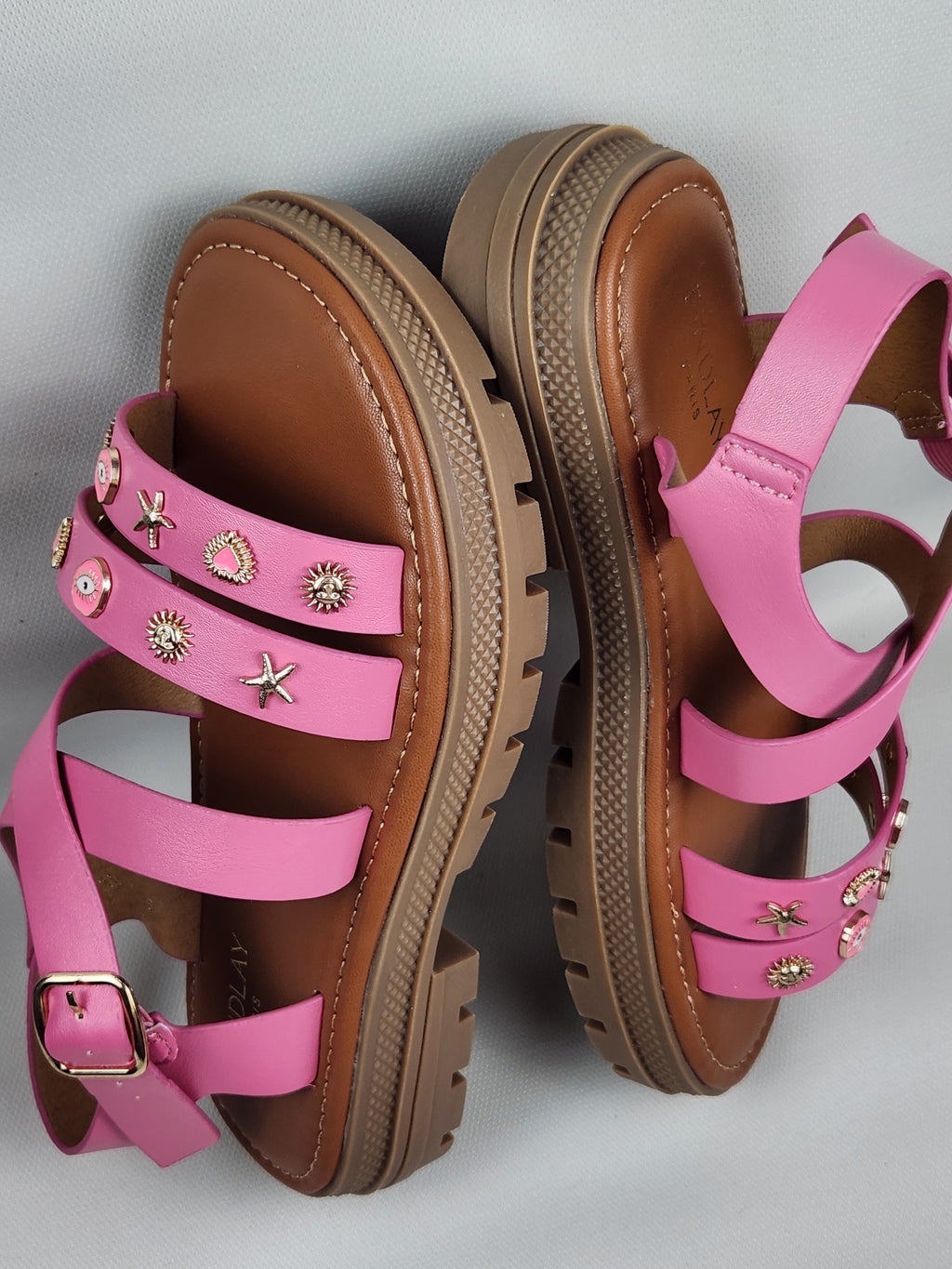 Sandales Fuchsia modèle Rina